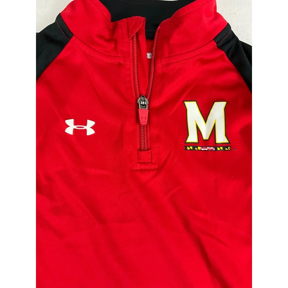 Kids Under Armour NCAA University of Maryland Terrapins 1/4 Zip Jacket Size 2T